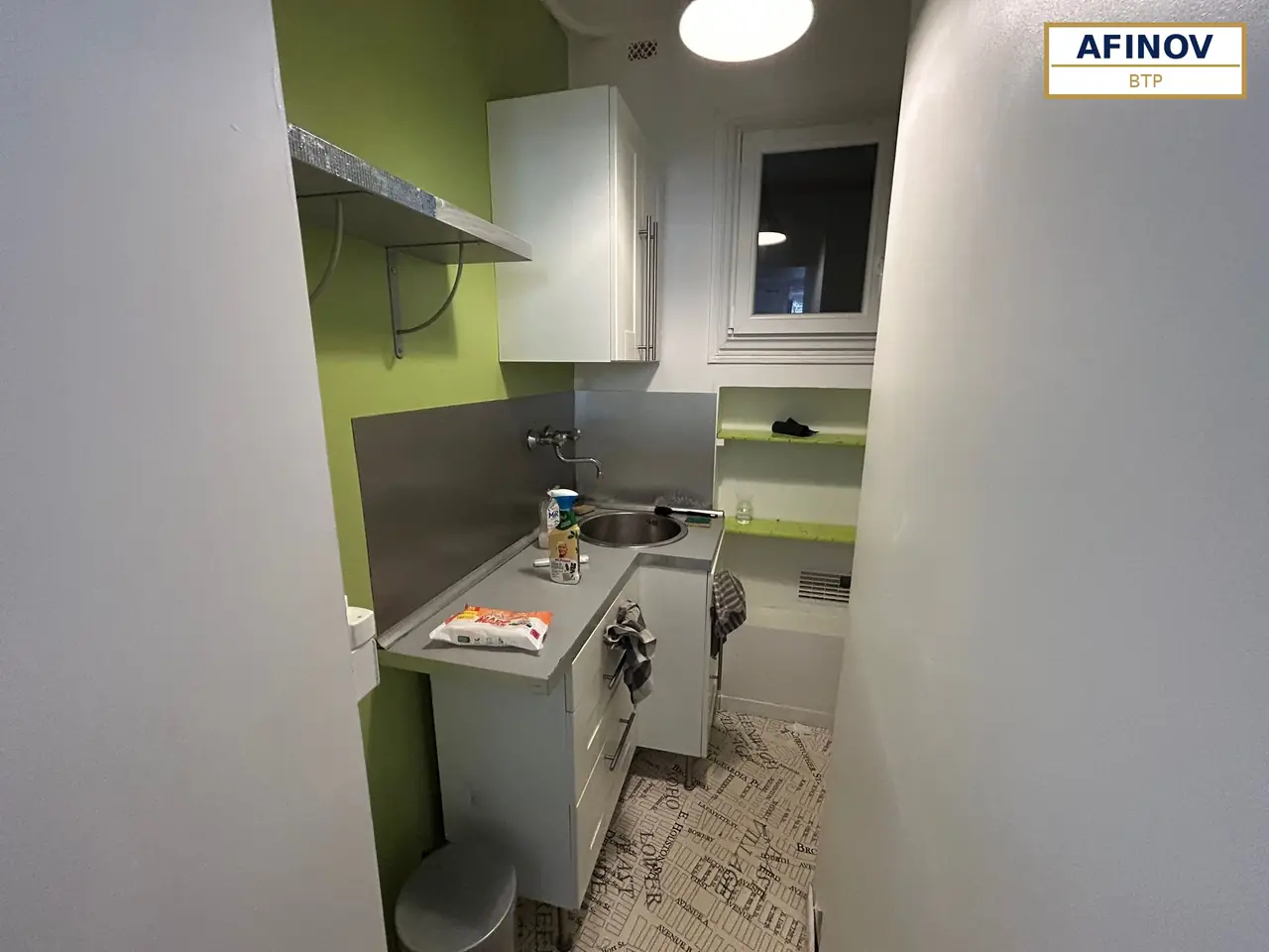 Cuisine et carreaux de ciment, avant les travaux